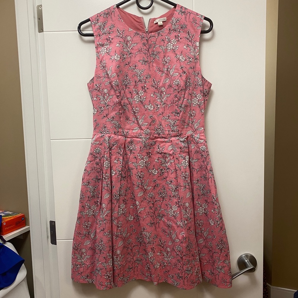 Pink pleated dress